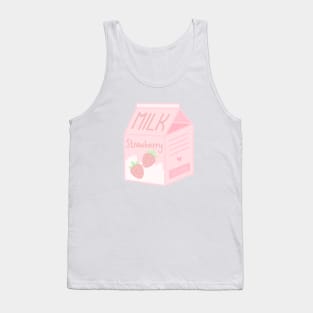 Kawaii Strawberry Milk Carton Tank Top